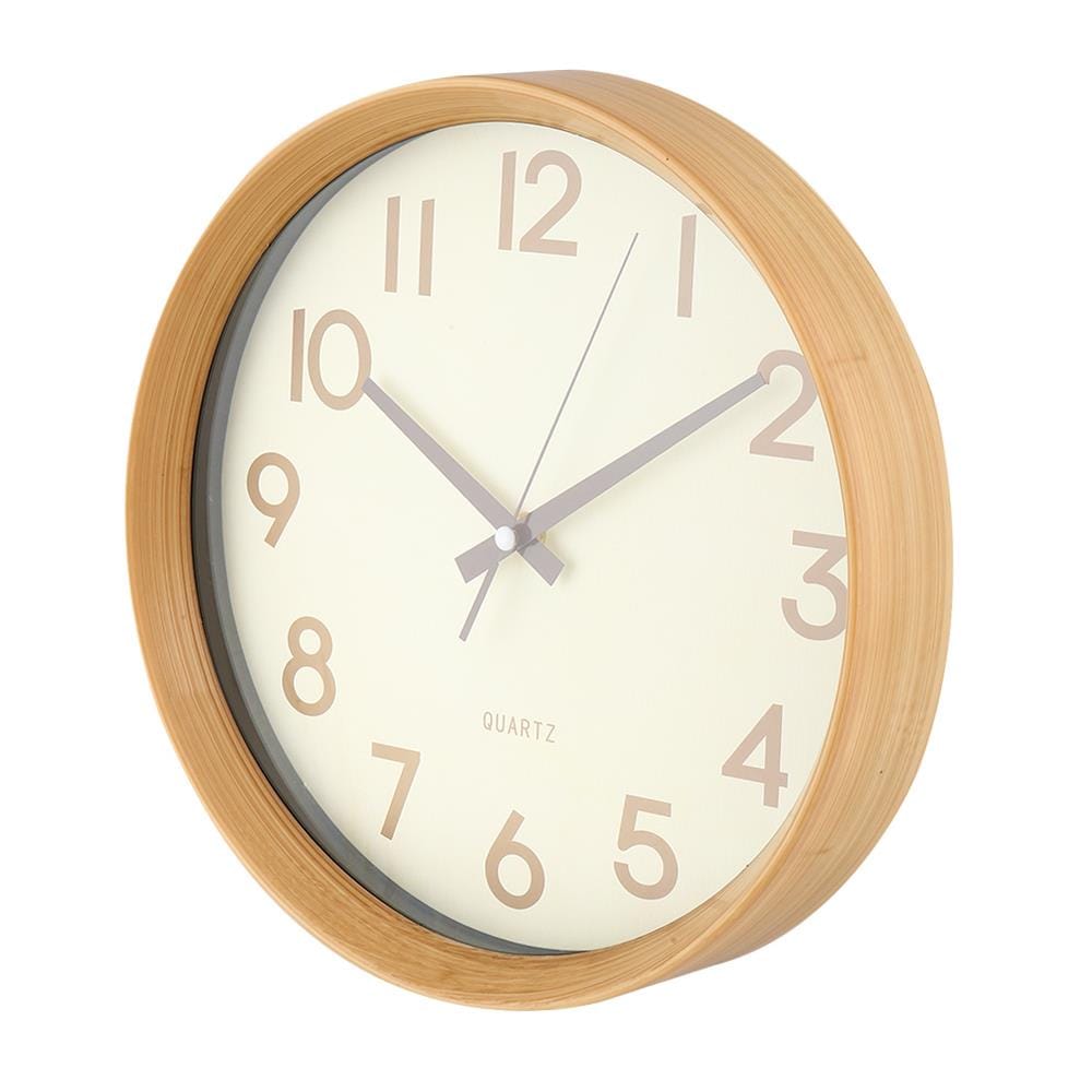 นาฬิกาแขวน HOME LIVING STYLE BOIS 12 นิ้ว สีเบจ