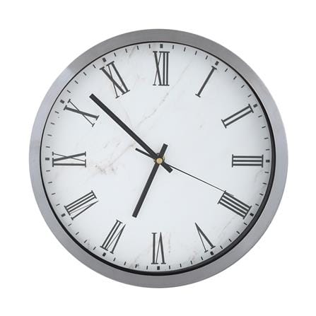 นาฬิกาแขวน HOME LIVING STYLE STEEN 12 นิ้ว สีเงิน_0