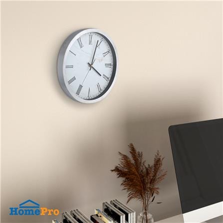 นาฬิกาแขวน HOME LIVING STYLE STEEN 12 นิ้ว สีเงิน_3
