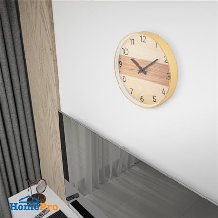 นาฬิกาแขวน HOME LIVING STYLE BOISEY 12 นิ้ว สีน้ำตาล_4