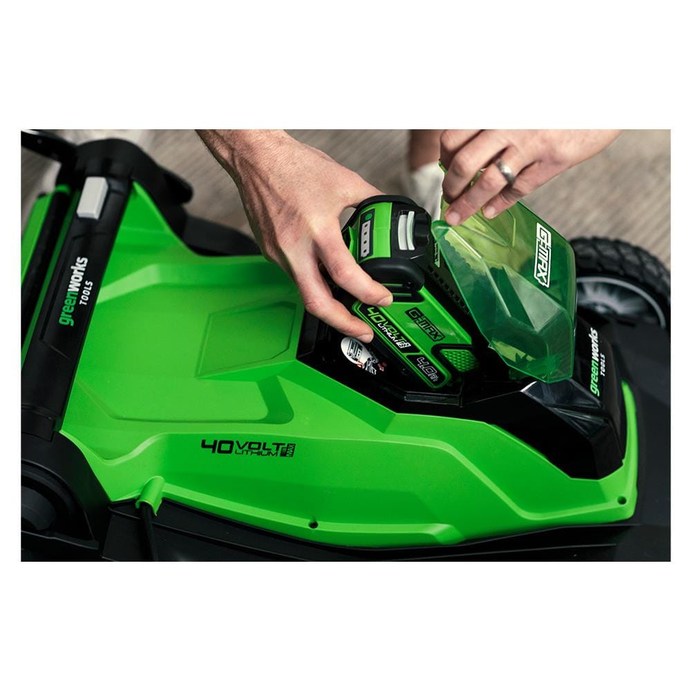 รถตัดหญ้าไร้สาย (พร้อมแบตเตอรี่) GREENWORKS GWS0010 40 โวลต์