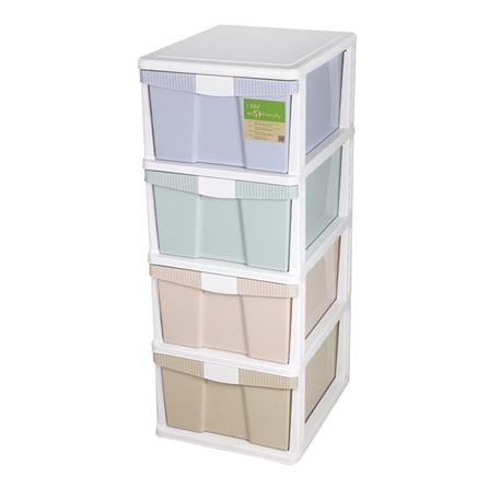 ตู้ลิ้นชัก 4 ชั้น STACKO FRIENDLY 40x50x104 ซม. หลากสี_0