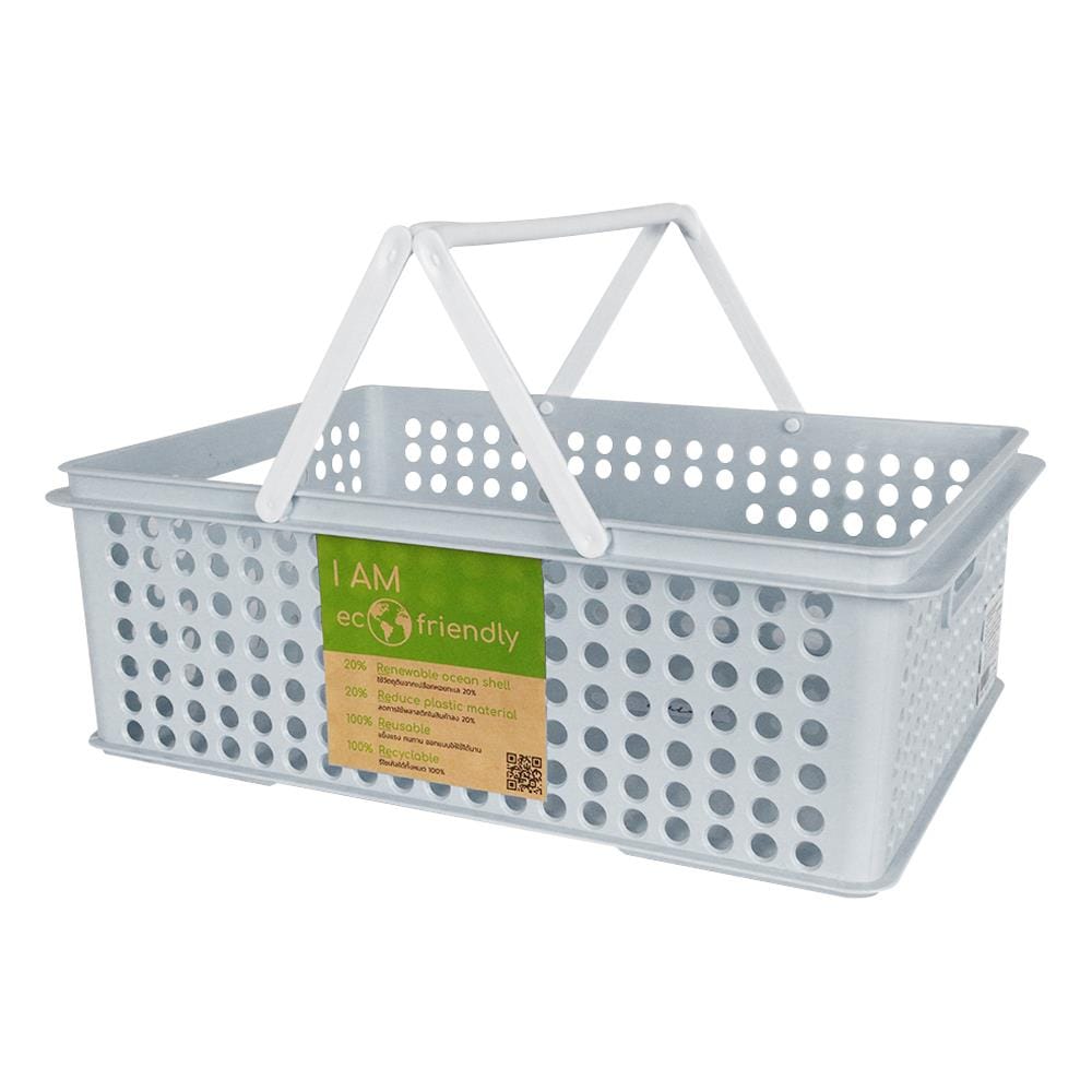 กล่องซ้อนได้ STACKO 5080M ECO FRIENDLY 39.2X27.9X13.3 ซม. สีฟ้า