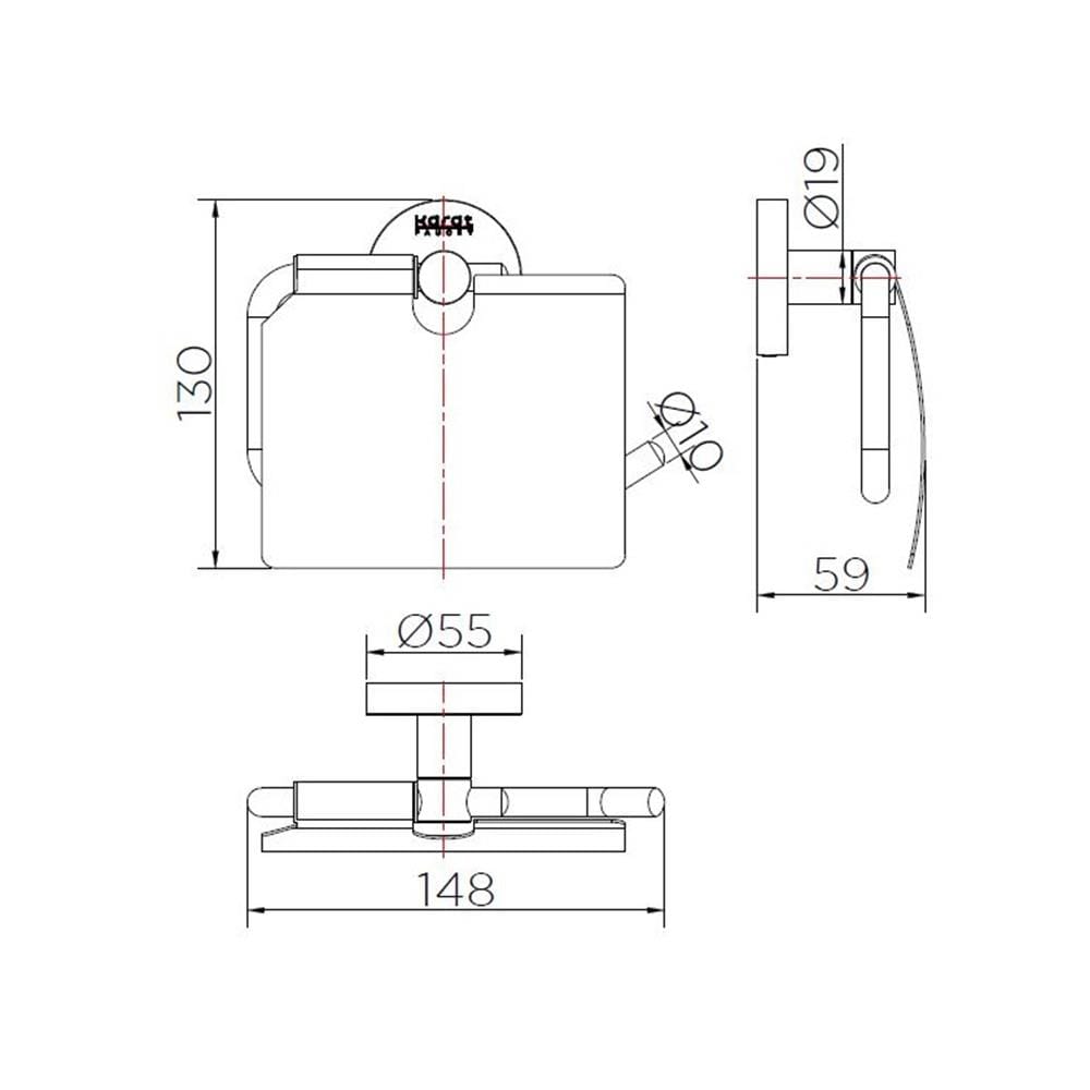 ที่ใส่กระดาษชำระ KARAT FAUCET KB-15-332-63 สเตนเลส