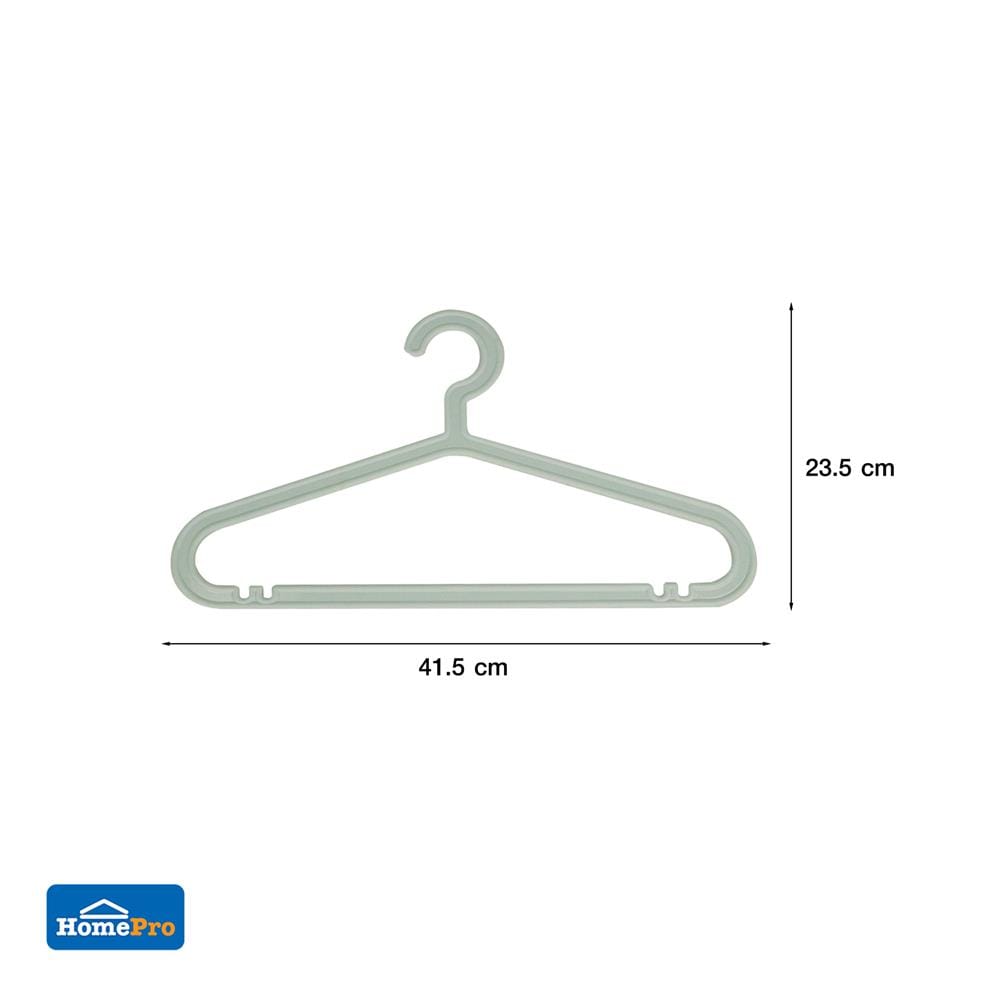 ไม้แขวนเสื้อ PLIM FRIENDLY H-005 สีเขียว แพ็ค 6