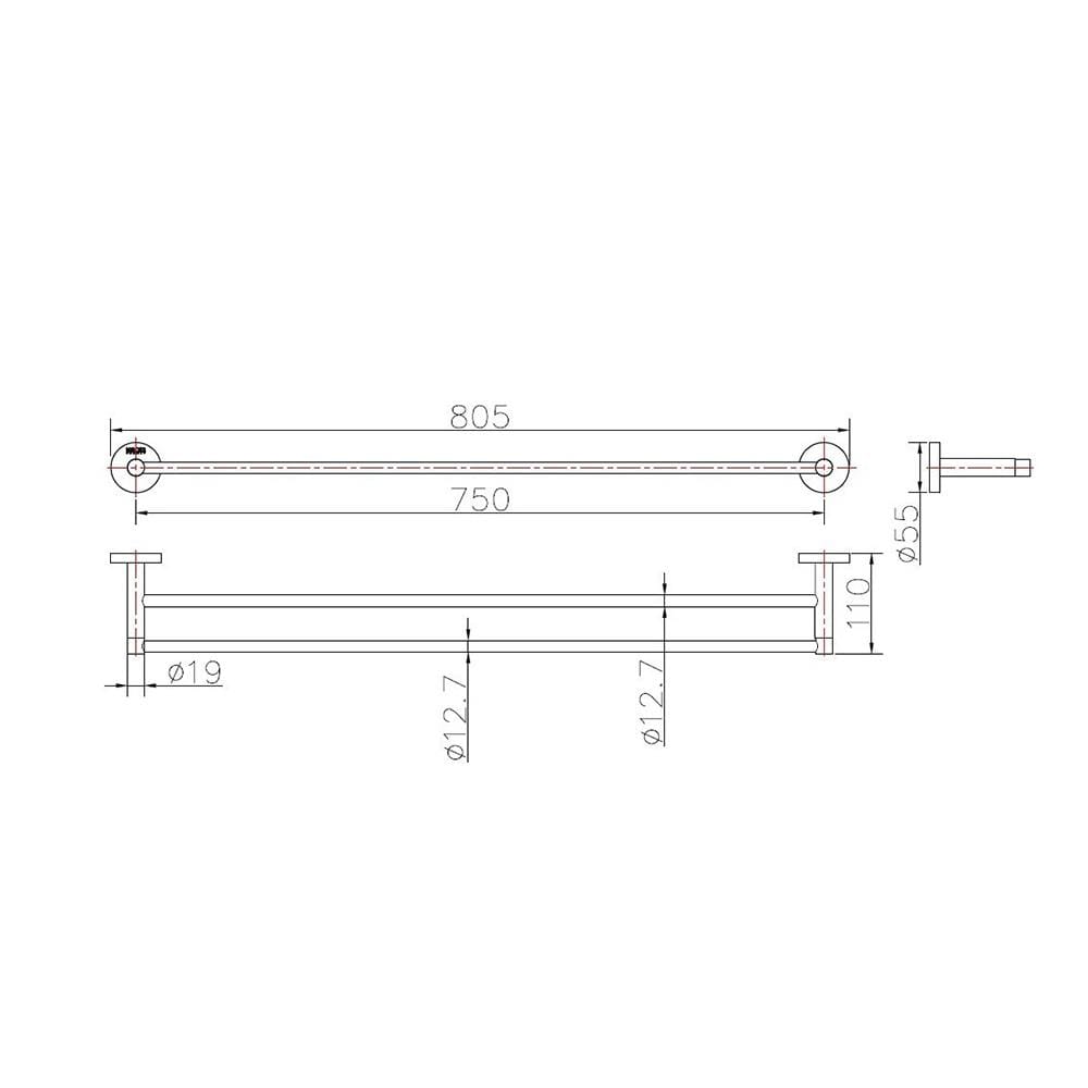 ราวแขวนผ้า KARAT FAUCET KB-15-636-63 สเตนเลส