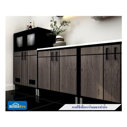 ตู้ตั้งพื้นท็อปเรียบ CABIN CHIC 90x85 ซม. สี GRAY OAK_6