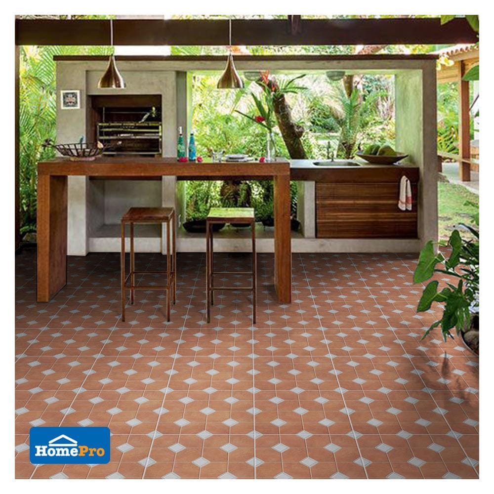 กระเบื้องพื้น 16x16 นิ้ว TARA อัลบาเซเต้ น้ำตาล PM 0.96M2