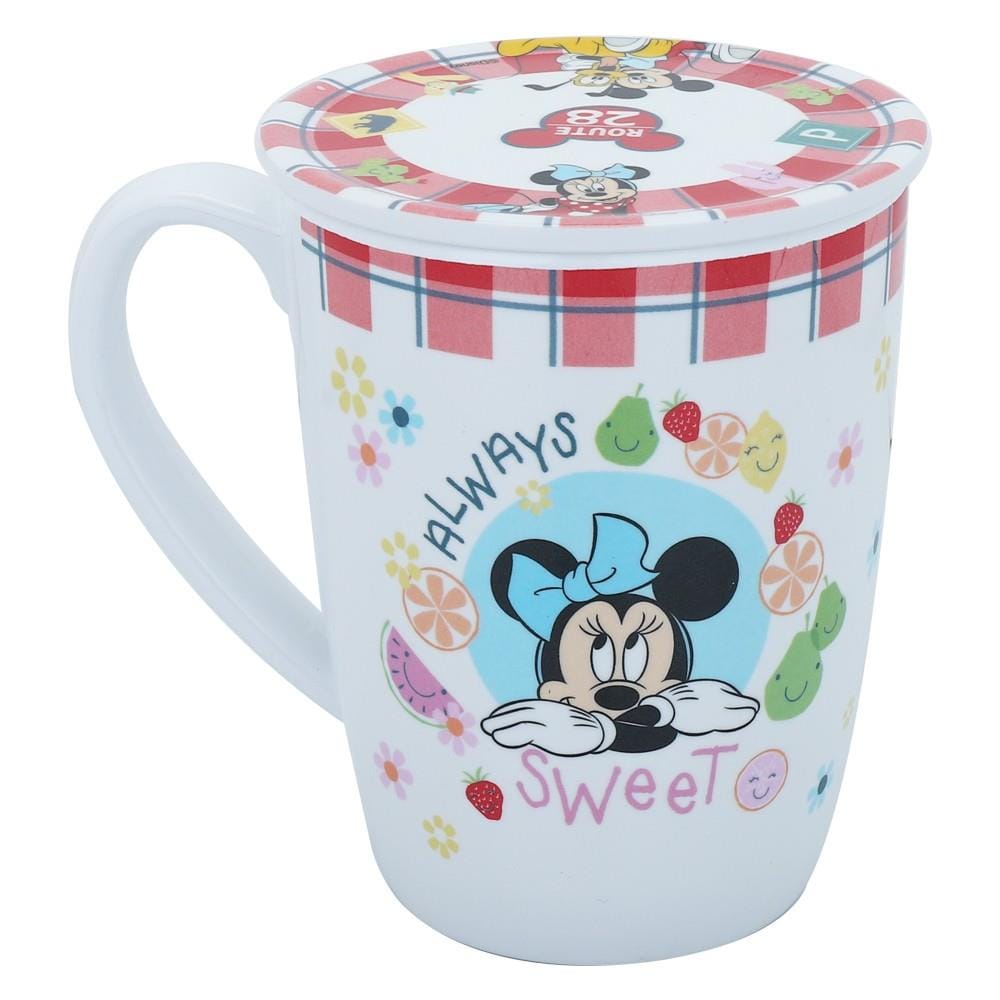 ถ้วยหู+ฝาเมลามีน 450ml SUPERWARE MICKEY ROAD TRIP