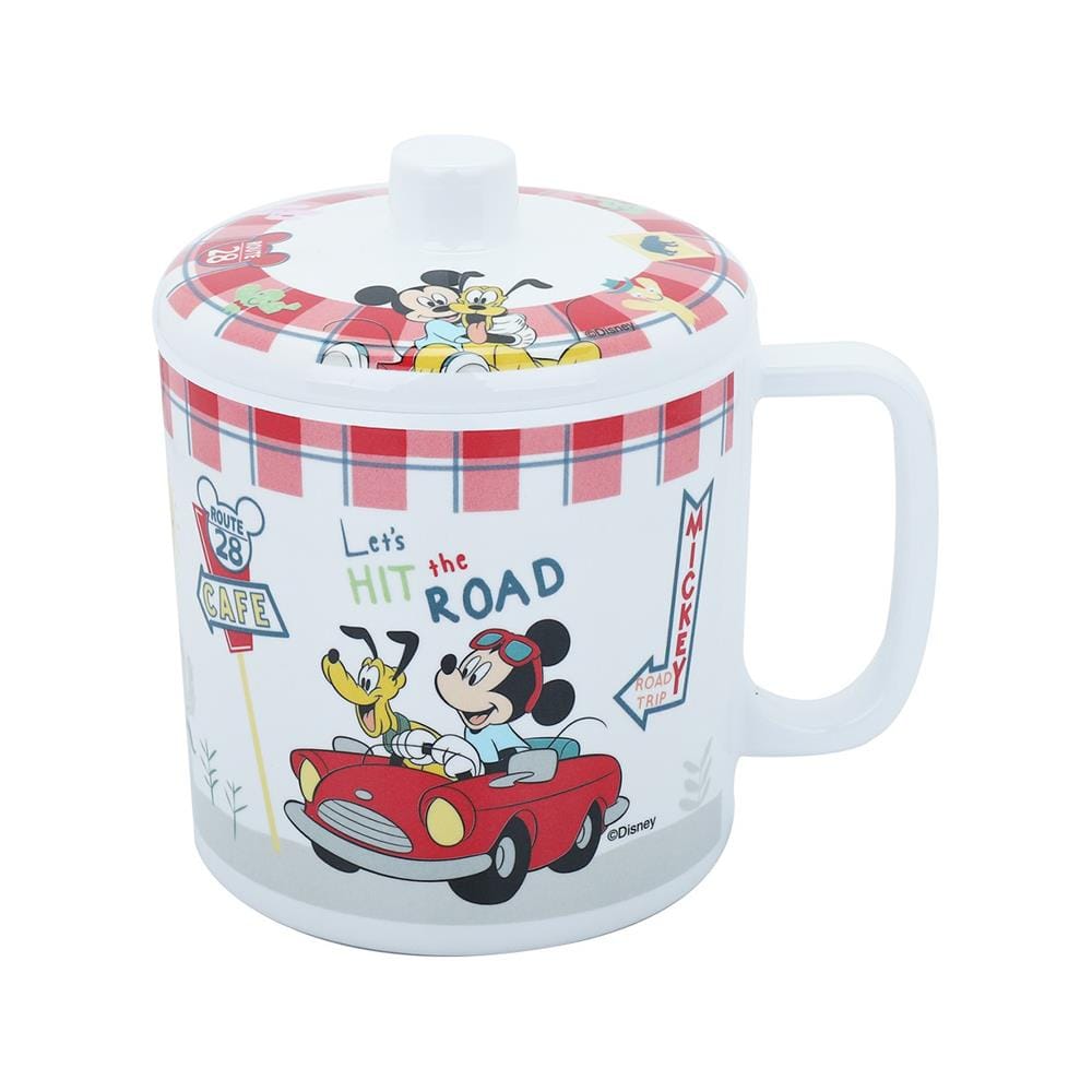 ถ้วยหู+ฝาเมลามีน 700ml SUPERWARE MICKEY ROAD TRIP
