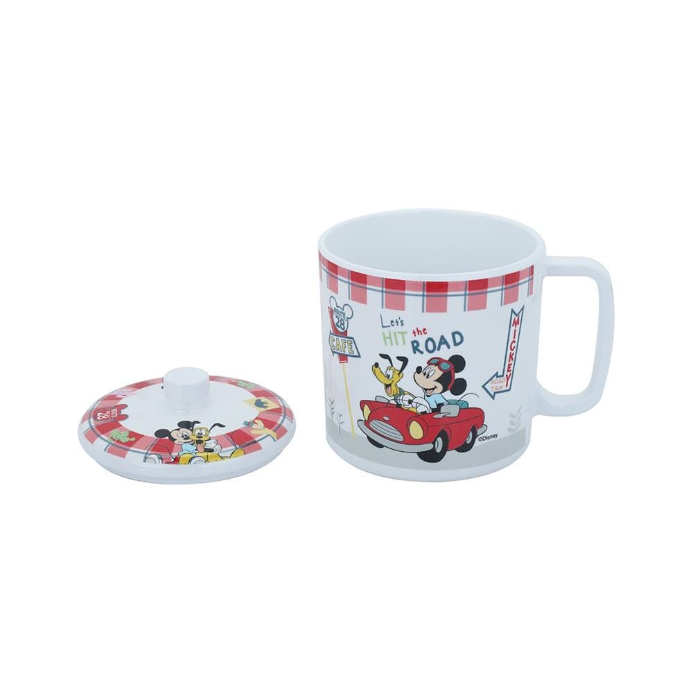 ถ้วยหู+ฝาเมลามีน 700ml SUPERWARE MICKEY ROAD TRIP