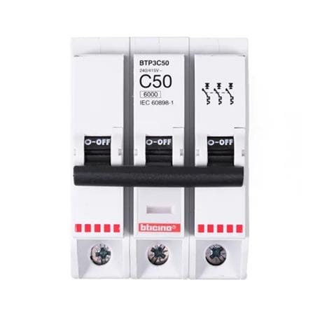 เซอร์กิตเบรกเกอร์ 3 โพล 3 เฟส BTICINO BTP3C50 50 แอมป์_0