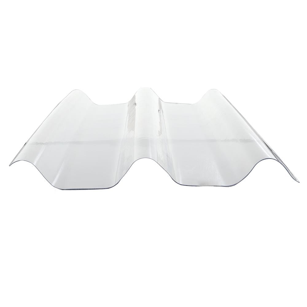 แผ่นโปร่งแสง ลอนคู่ ผิวเรียบ SUNSHIELD 1.2 มม. 0.51X1.2 ม. สีใส