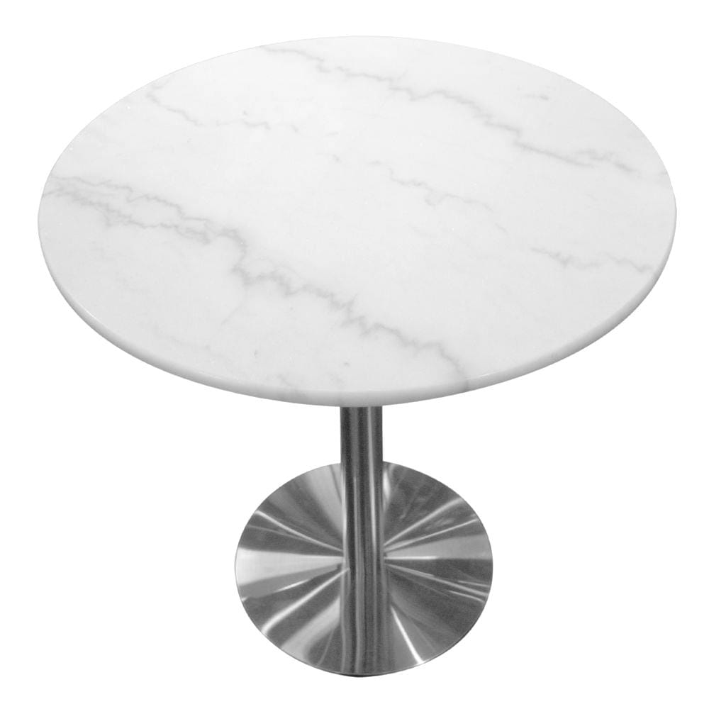 โต๊ะสนามหินอ่อนกลม SPRING MARBLE MSL สีขาว