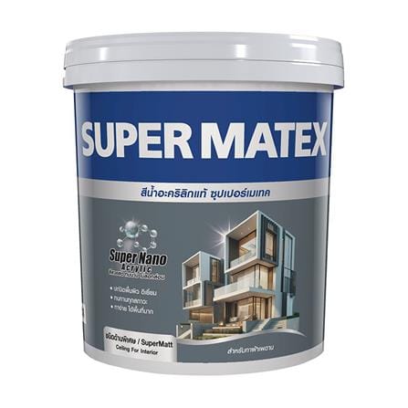 สีน้ำทาฝ้าเพดาน ชนิดด้านพิเศษ TOA SUPERMATEX M800 ...