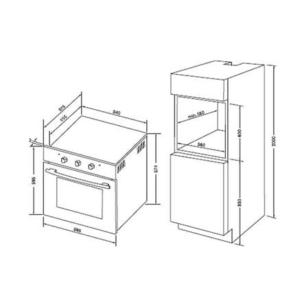 เตาอบฝัง HAFELE KNOB65L.ECO 495.06.439 60 ซม._1