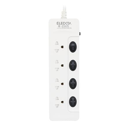 รางปลั๊กไฟ 4 ช่อง 4 สวิตช์ ELECKTA ET443M-SBK 3 ม._0