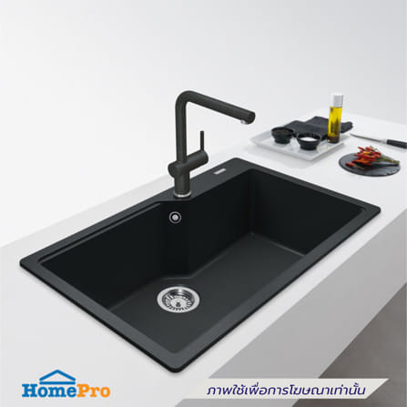 ซิงค์ฝัง 1 หลุม FRANKE UBG 610-78/72 ONYX แกรนิต สีดำ_1