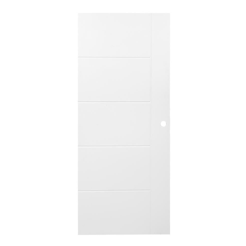 ประตูภายนอก UPVC AZLE MD6 VACUMM 80X200 ซม. สีขาว เจาะลูกบิด