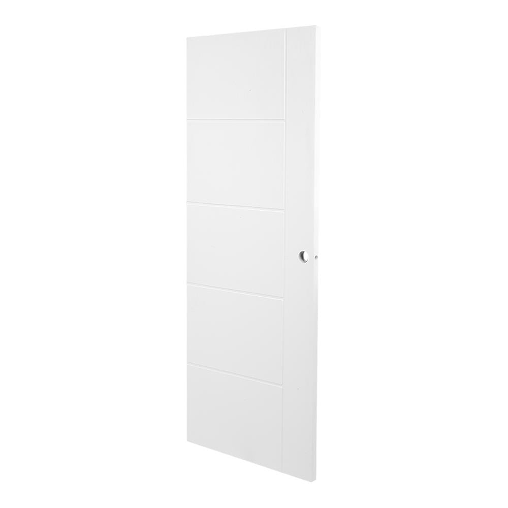 ประตูภายนอก UPVC AZLE MD6 VACUMM 80X200 ซม. สีขาว เจาะลูกบิด