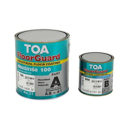 สีงานอุตสาหกรรม TOA FLOORGUARD 100 PART A+B 7035 ส...