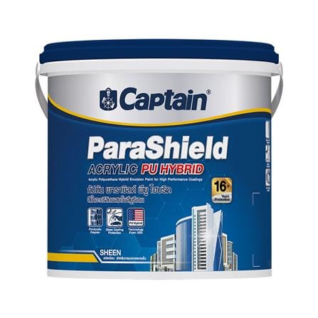 สีน้้ำทาภายนอก ชนิดเนียน PARASHIELD PU HYBRID BASE B สีขาว 1 แกลลอน_0