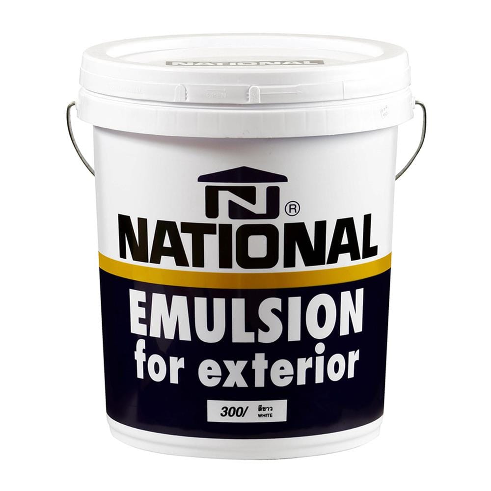 สีน้ำทาภายนอก DELTA NATIONAL 300 สีขาว ด้าน 5 แกลลอน