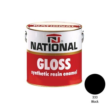 สีน้ำมัน DELTA NATIONAL 333 สีดำ เงา 1 แกลลอน_0