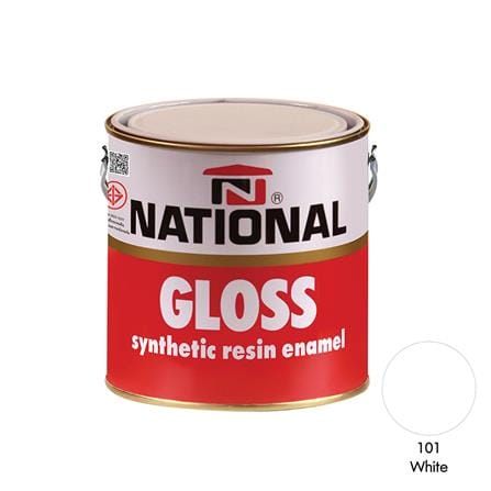 สีน้ำมัน DELTA NATIONAL 101 สีขาว เงา 1 แกลลอน_0