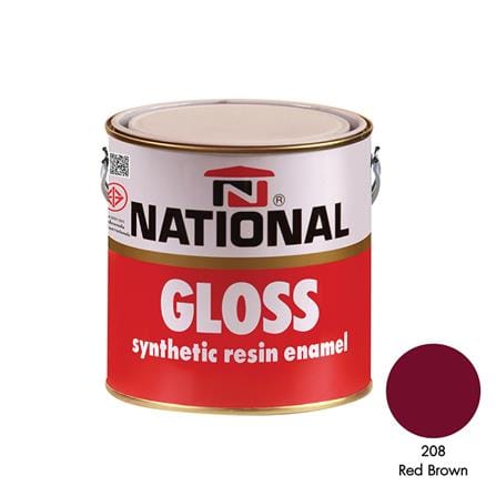 สีน้ำมัน DELTA NATIONAL 208 สีน้ำตาล เงา 1 แกลลอน_0