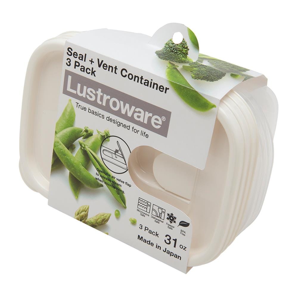 ชุดกล่องอาหาร 0.94 ลิตร LUSTROWARE A-042MA 3 ชิ้น