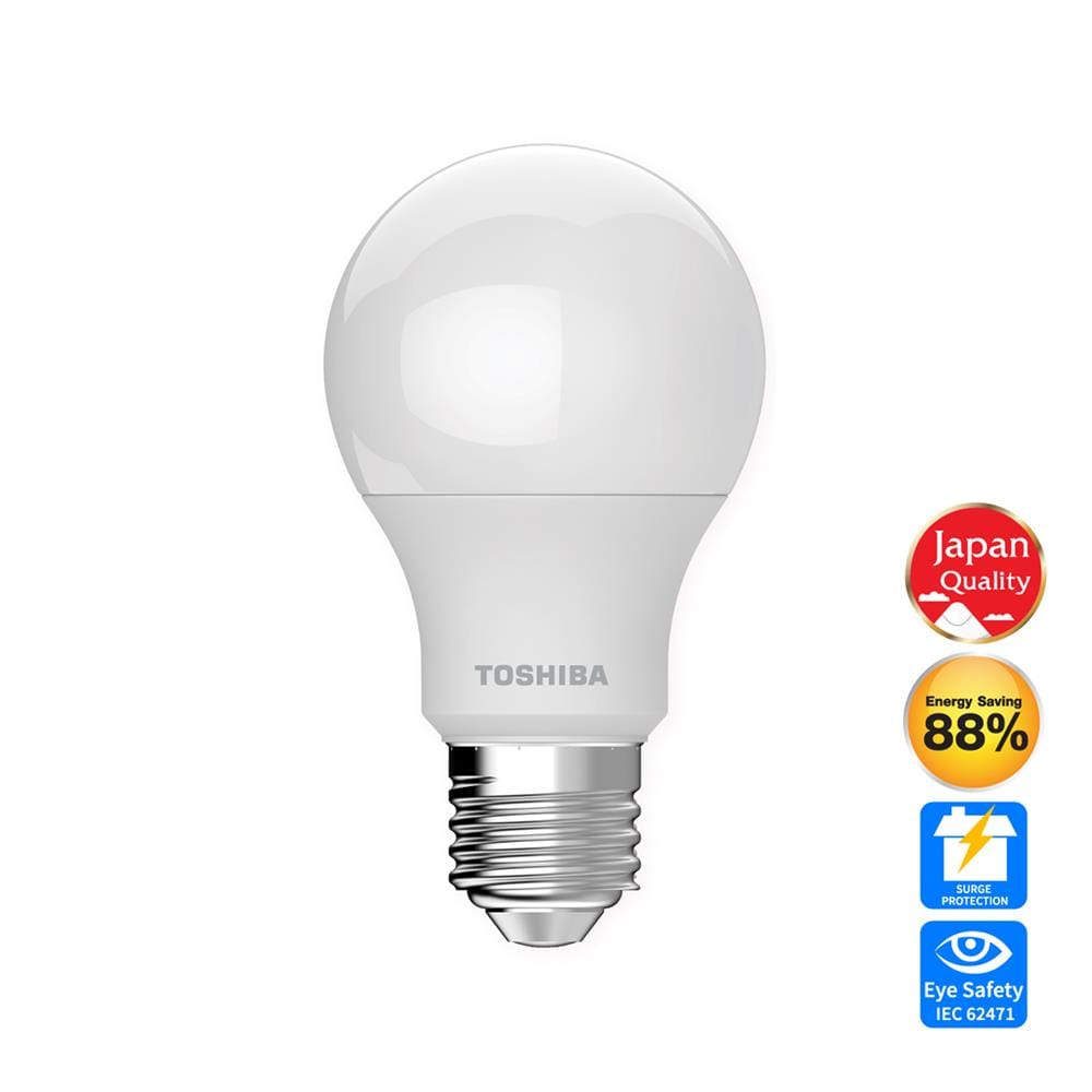 หลอด LED TOSHIBA A60 G7 9 วัตต์ COOL WHITE E27