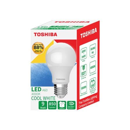 หลอด LED TOSHIBA A60 G7 9 วัตต์ COOL WHITE E27_5