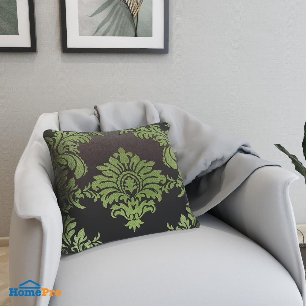 หมอนอิง HOME LIVING DEMARCO 21X21 นิ้ว สีเขียว