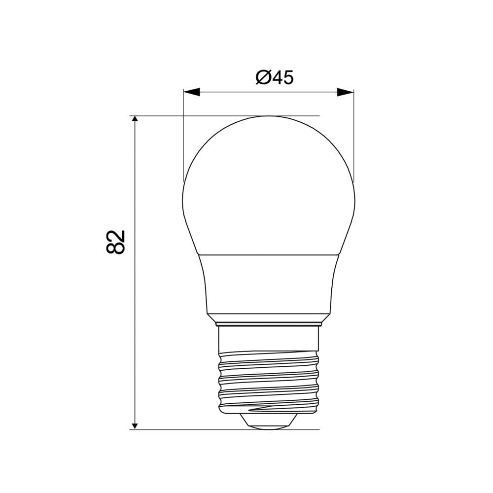 หลอด LED TOSHIBA A45 G7 4 วัตต์ COOL WHITE E27