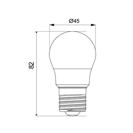 หลอด LED TOSHIBA A45 G7 4 วัตต์ COOL WHITE E27_7