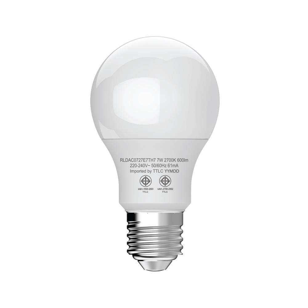 หลอด LED TOSHIBA A60 G7 7 วัตต์ WARM WHITE E27