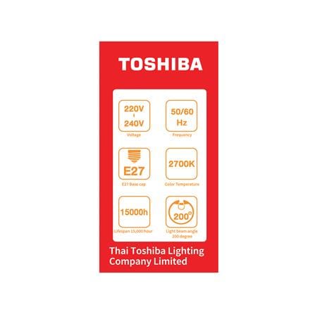 หลอด LED TOSHIBA A60 G7 7 วัตต์ WARM WHITE E27_2