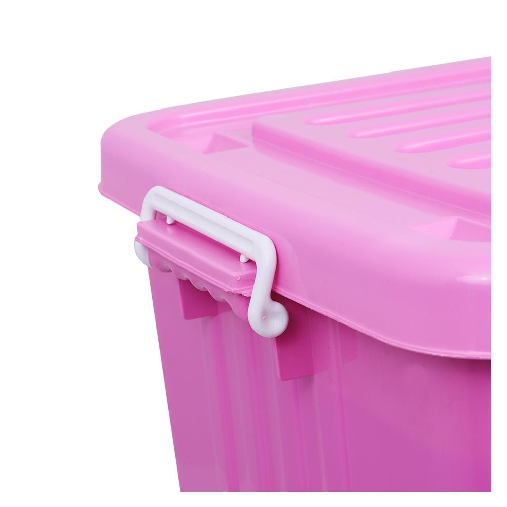 กล่องเก็บของ 100L I017 48.5x75x42.5 ชมพู