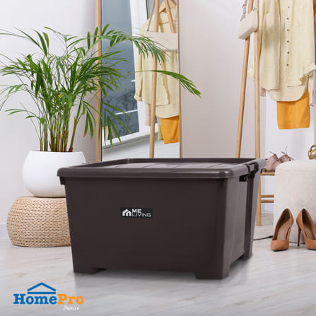 กล่องเก็บของ AB ME LIVING S023 100 ลิตร สีน้ำตาล_3