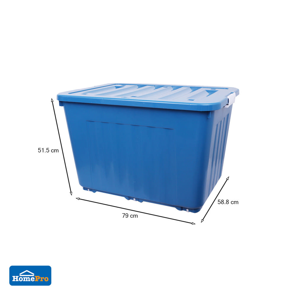กล่องเก็บของ AB STACKO 3030 JUMBO 160 ลิตร 79x58.8x51.5 ซม. สีน้ำเงิน