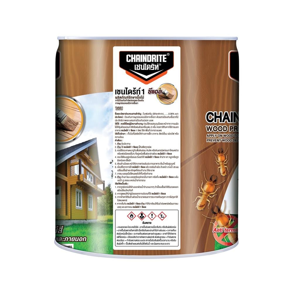 น้ำยากำจัดปลวก CHAINDRITE สีใส 15 ลิตร