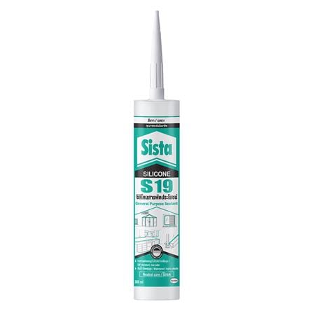 ซิลิโคนไร้กรด SISTA S19 300 มล. สีเทา_0