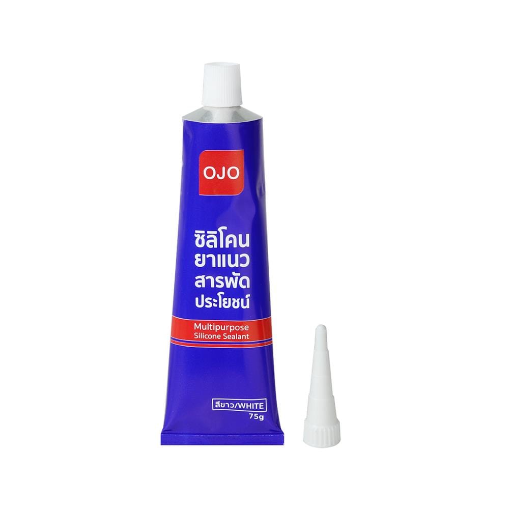 ซิลิโคนไร้กรด OJO 75 กรัม สีขาว