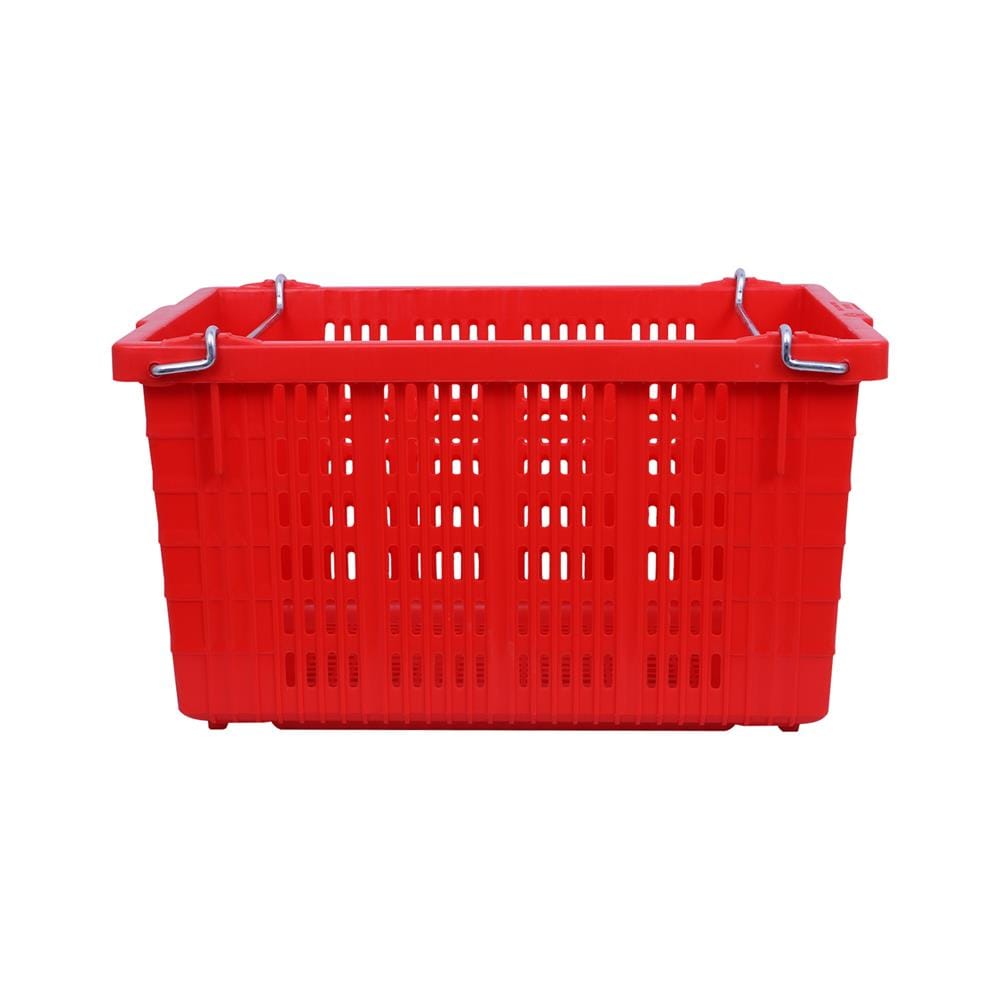 ลังผลไม้โปร่ง BASKET 33x53.5x31.5 ซม. สีแดง