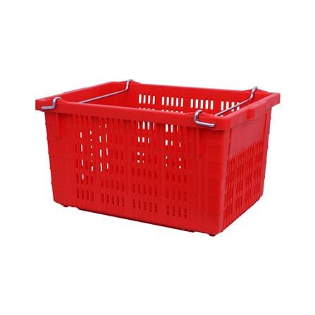 ลังผลไม้โปร่ง BASKET 33x53.5x31.5 ซม. สีแดง
