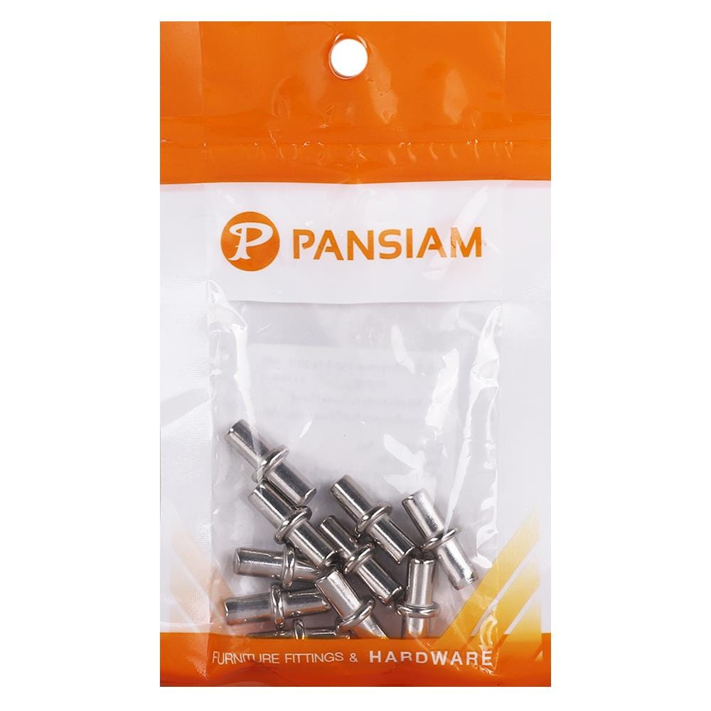ปุ่มรับชั้นเหล็กชุบ PANSIAM SS-35NI แพ็ก 10 ชิ้น