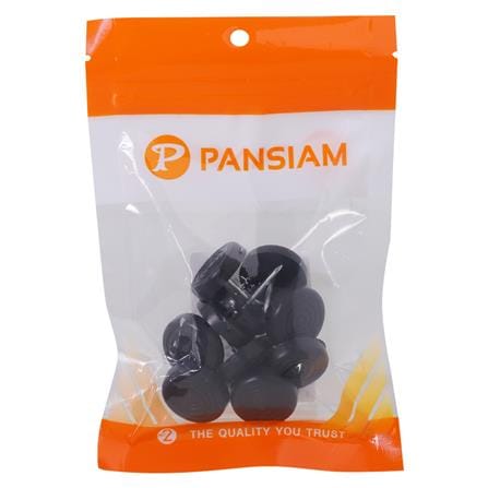 พลาสติกพร้อมตะปูตอกขาโต๊ะ PANSIAM PG-11B 25x6 มม. สีดำ แพ็ก 10 ชิ้น_1