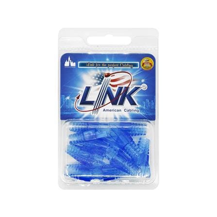 ปลอกหุ้มหัว LAN CAT6 สีฟ้า LINK US-6624A (แพ็ก 10 ชิ้น)_2