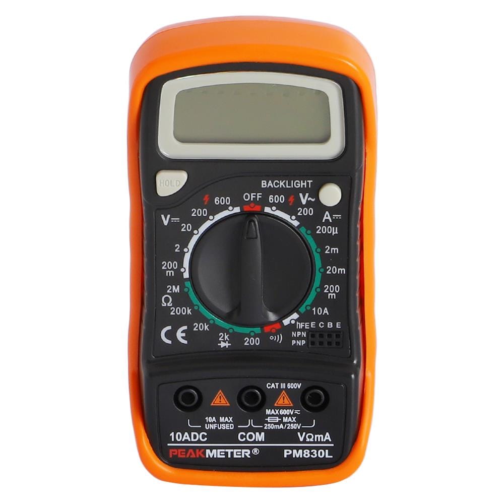 ดิจิทัลมัลติมิเตอร์ PEAKMETER PM830L 10A